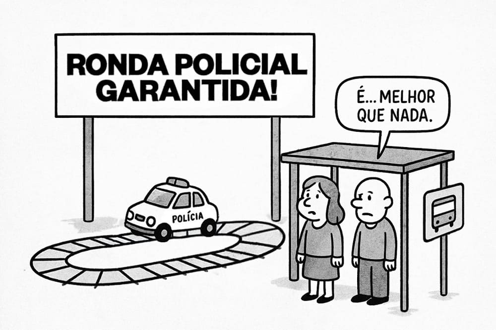 Foto ilustrativa de segurança no bairro